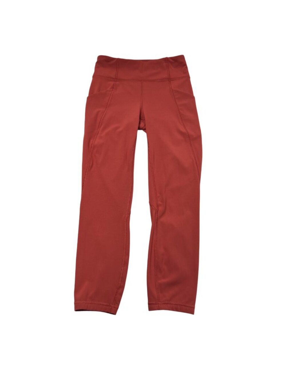Lululemon Time to Sweat Crop 23" Inseam Brick Rose Size 4